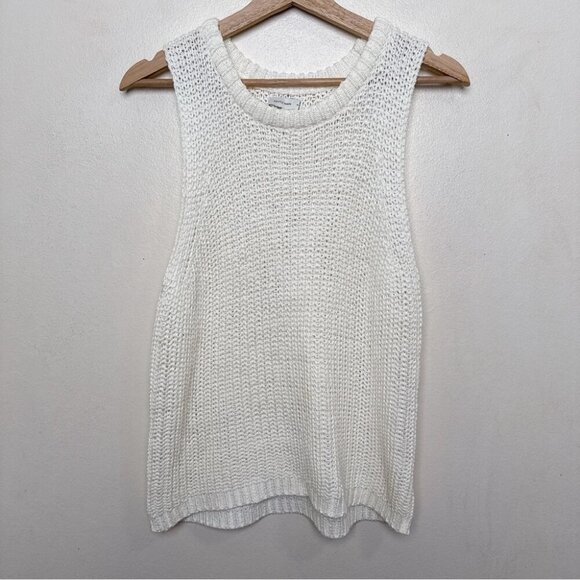 Gentle Fawn Womens Small Knitted Crew Neck Sleeveless Tunic Sweater - Picture 3 of 12